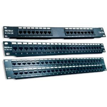 Telecomunicação 2U UTP Patch Panel RJ45 CAT6 12/24/36/48/96 porta com módulos Krone 110 IDC